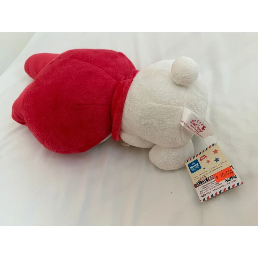 Sanrio My Melody Bon Voyage Plush FuRyu Red Hood Holding Teddy Bear NWT